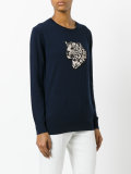 sequin tiger sweater