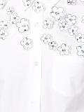 floral embroidered detail shirt