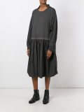 oversized pleated dress
