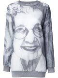 printed long sweatshirt