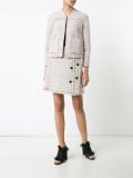 button detailing skirt