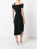 asymmetric cropped trousers