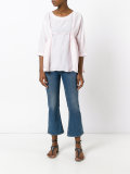 ruffle-detail blouse