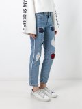 ripped cropped jeans
