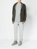 pocket front zip-up hoodie