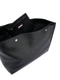 embossed logo tote bag