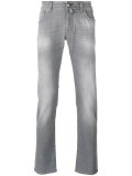 light-wash skinny jeans