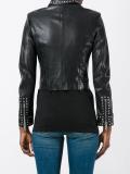 studded biker cropped jacket
