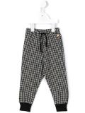 houndstooth jacquard trousers