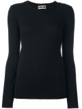ribbed trim jumper