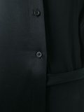 asymmetric satin shirt dress