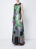 layered multiple prints dress