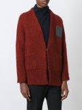 contrast panel cardigan