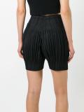 pleated shorts