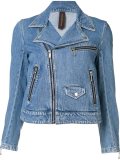 denim biker jacket