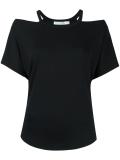 cut-off shoulders blouse