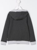 two-tone logo hoodie