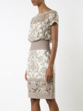sequinned floral dress
