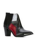 colour block ankle boots