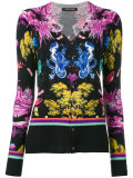 botanical print cardigan