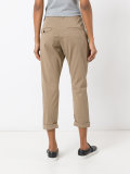 folded hem cropped trousers