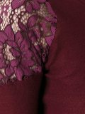 lace panel knitted top