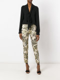 floral print cropped trousers 