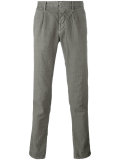 pleat detail tapered trousers