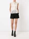 high-waisted lace shorts