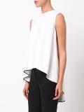 sleeveless high low top