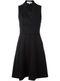 panelled V-neck dress