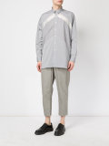 contrast panel shirt 