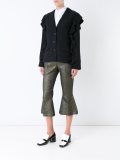 ruffle detail blazer