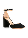 scalloped pumps