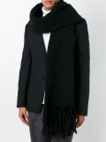 fringed woven scarf