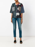 multi-print T-shirt