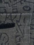 lettering print scarf