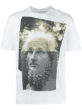 Einstein statue print T-shirt