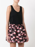 flamingo print dress