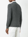 ribbed trim jumper