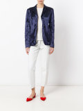 crushed velvet blazer 