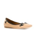contrast trim ballerinas