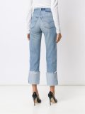 upturned hem jeans 