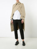 graffiti back open trench coat