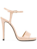 buckled stiletto sandals