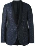 embroidered shawl lapel jacket