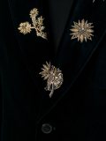 embroidered lapels blazer 