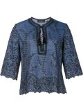 embroidered details blouse