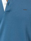 contrast trim polo top
