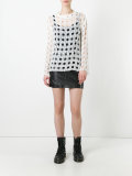 net longsleeved blouse
